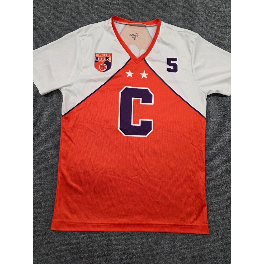Clemson Tigers #5 Historic Riggs Field Soccer Jersey – Alta Gracia –‎ Size M